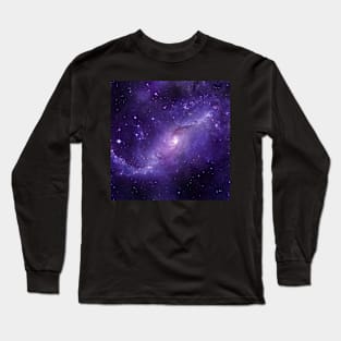 Purple Galaxy Long Sleeve T-Shirt